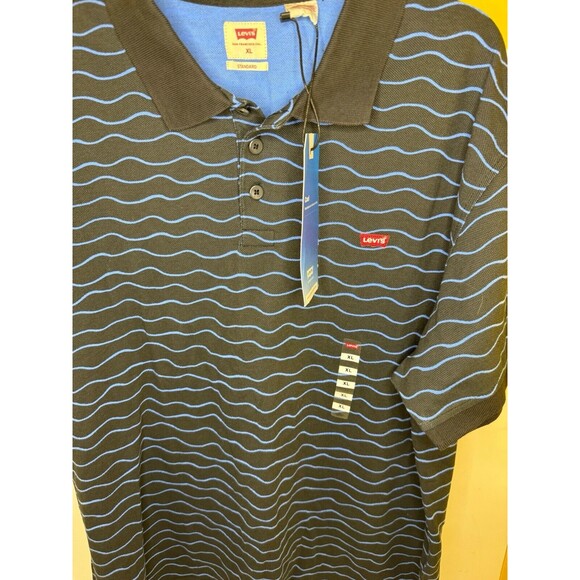 LEVIS Polo Shirt Mens Xlarge Cool Moisture Wicking Stretch Standard Fit Cotton - Picture 2 of 4